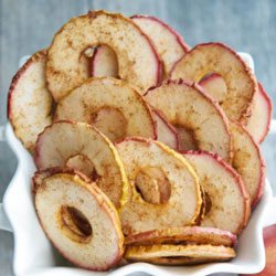 Healthy Holiday Appetizers - Cinnamon Apple Chips