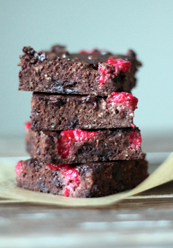 Favorite Spring Snacks and Sweets - Raspberry Brownies