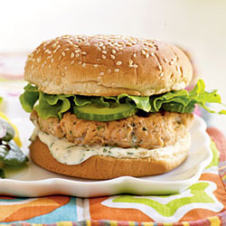 4th of July Healthy Salmon Burgers